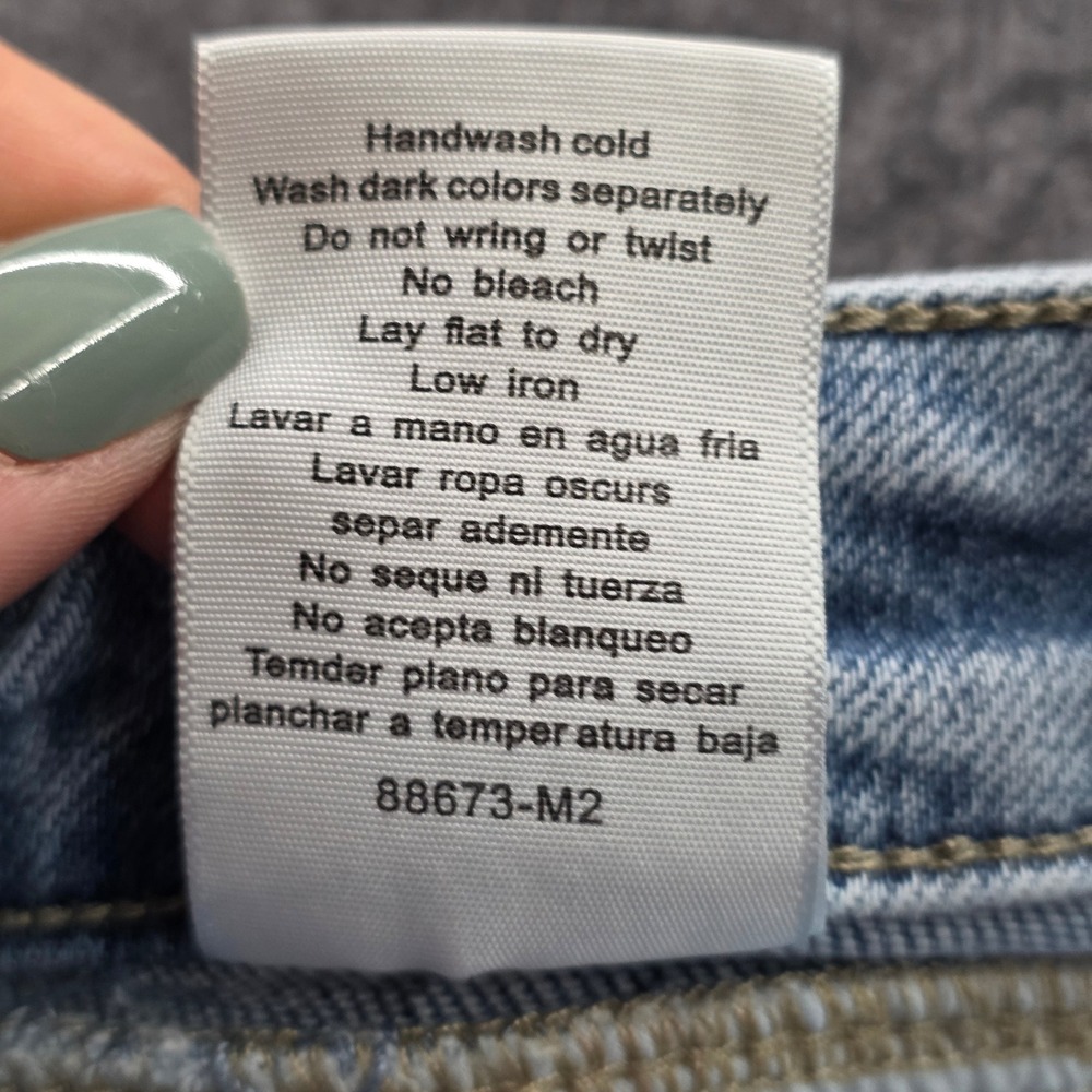 Judy Blue Retro Wide Fit Jeans Light Wash High Rise Stretch Denim 15/32 Womens - Picture 7 of 12